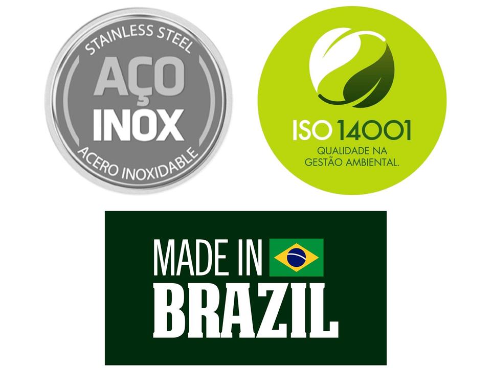 Caldeirão Inox Tramontina Fundo triplo 6L 28cm Professional 62648283 - 2