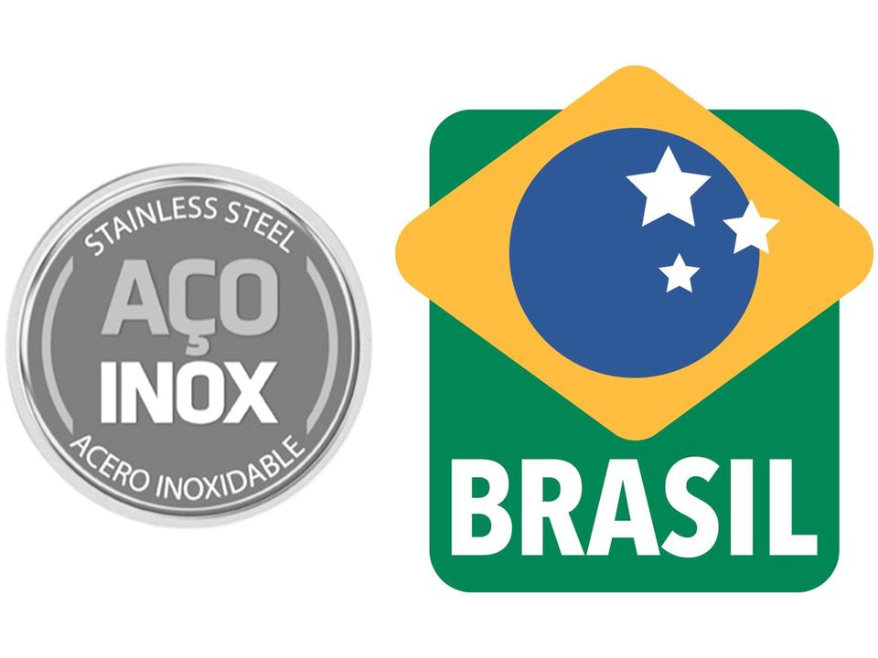 Caldeirão Inox Tramontina Fundo triplo 7,5L 24cm Allegra 62655241 - 3