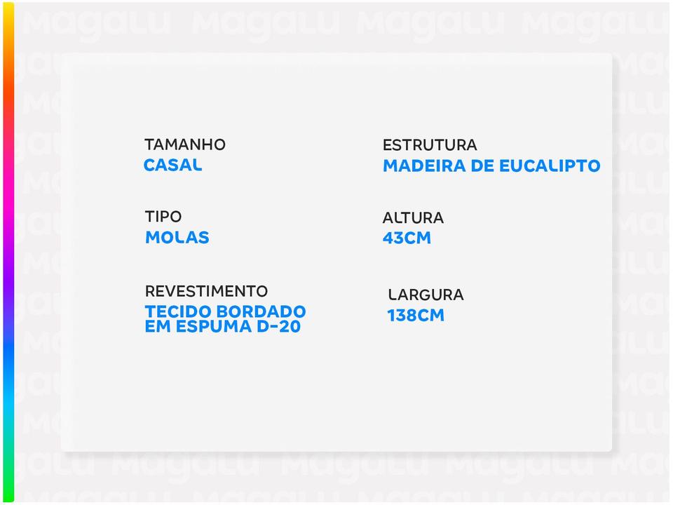 Cama Box Casal Umaflex Conjugada de Mola - 1