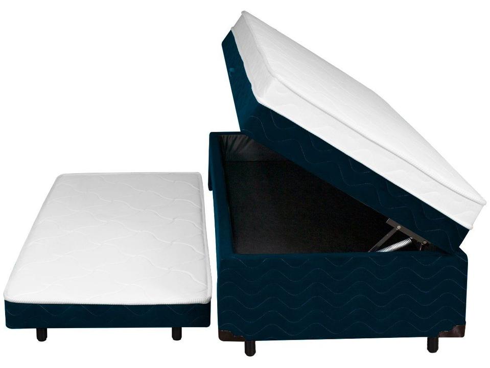 Cama Box Conjugada Solteiro SMP com Cama Auxiliar e Baú 51x88x188 Lady - 2