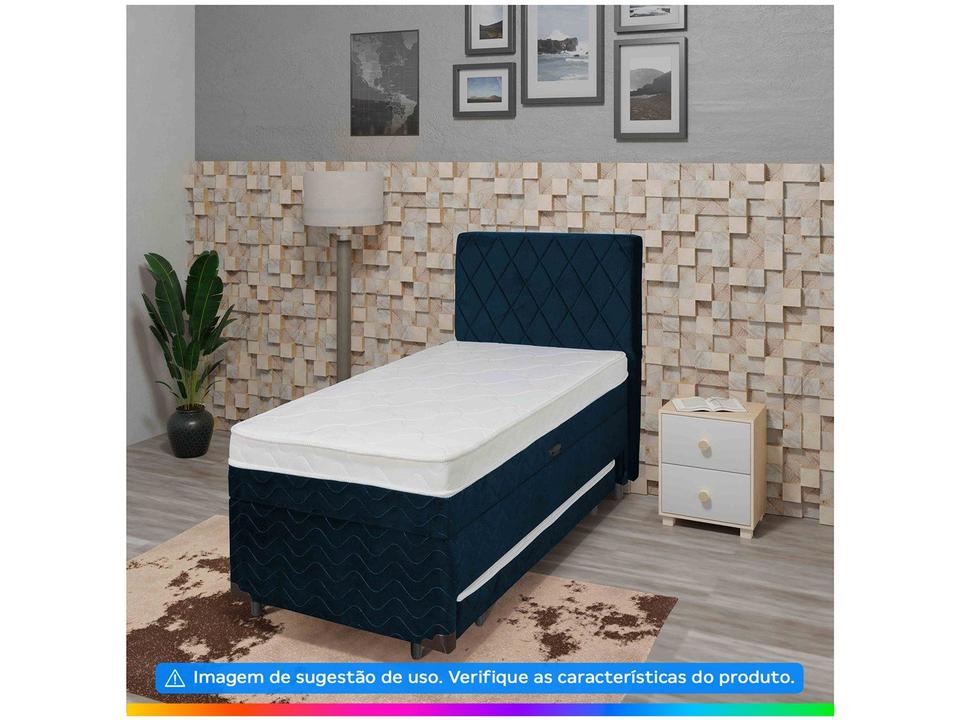 Cama Box Conjugada Solteiro SMP com Cama Auxiliar e Baú 51x88x188 Lady - 1