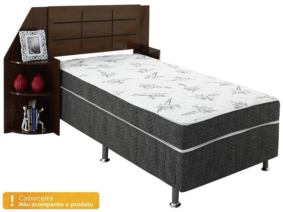 Cama Box Solteiro Conjugado 88x43x188cm - 12