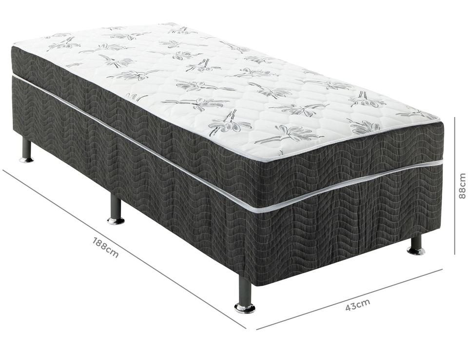 Cama Box Solteiro Conjugado 88x43x188cm - 14