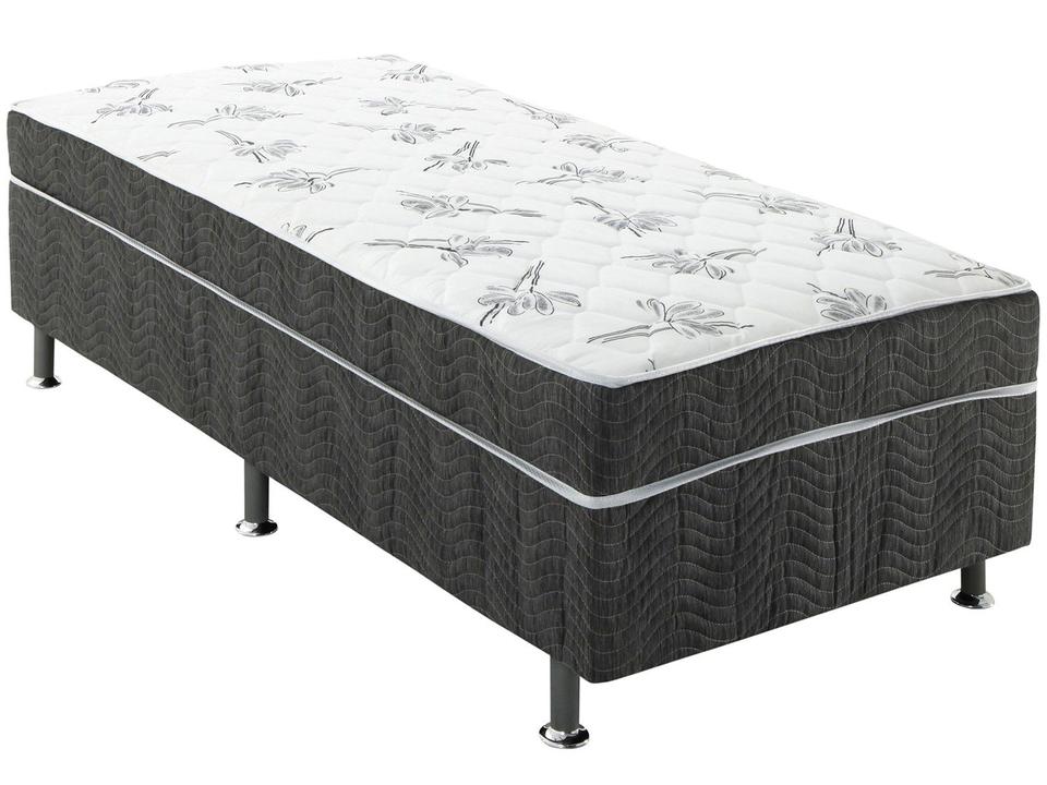 Cama Box Solteiro Conjugado 88x43x188cm - Ortobom Physical Spring Gray