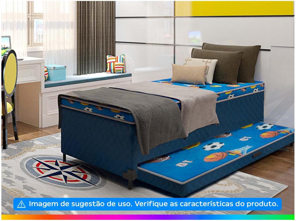 Cama Box Solteiro SMP com Cama Auxiliar - 2