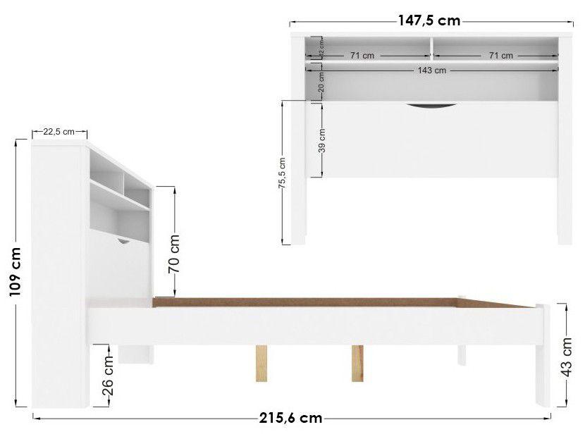 Cama Casal 138x188cm Santos Andirá Contemporânea Invicta - 2