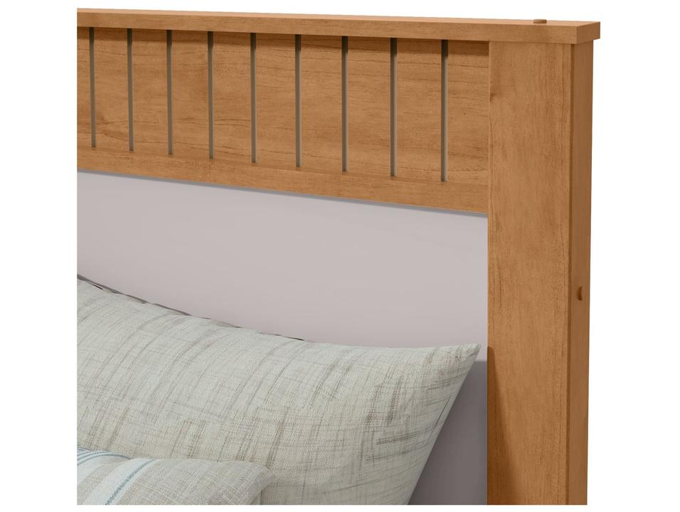 Cama Casal Móveis Lopas Athenas Amêndoa Clean e Off White - 9