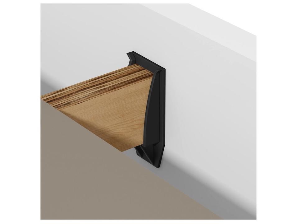 Cama de Casal Móveis Lopas Loop Branca - 5