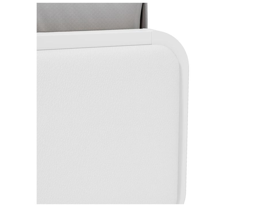 Cama de Casal Móveis Lopas Loop Branca - 5