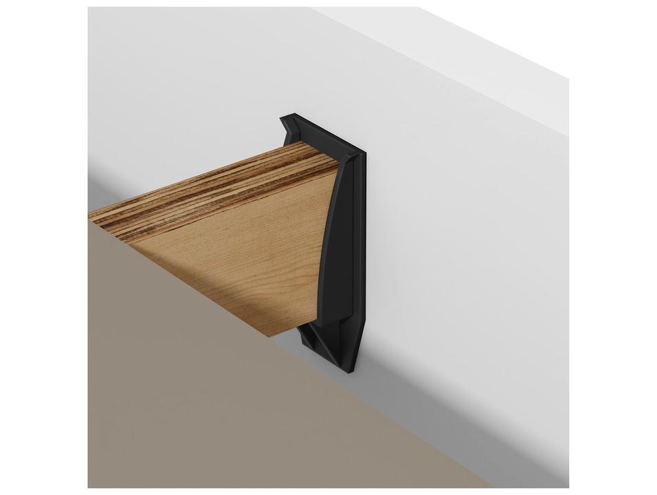 Cama de Casal Móveis Lopas Loop Branca - 4