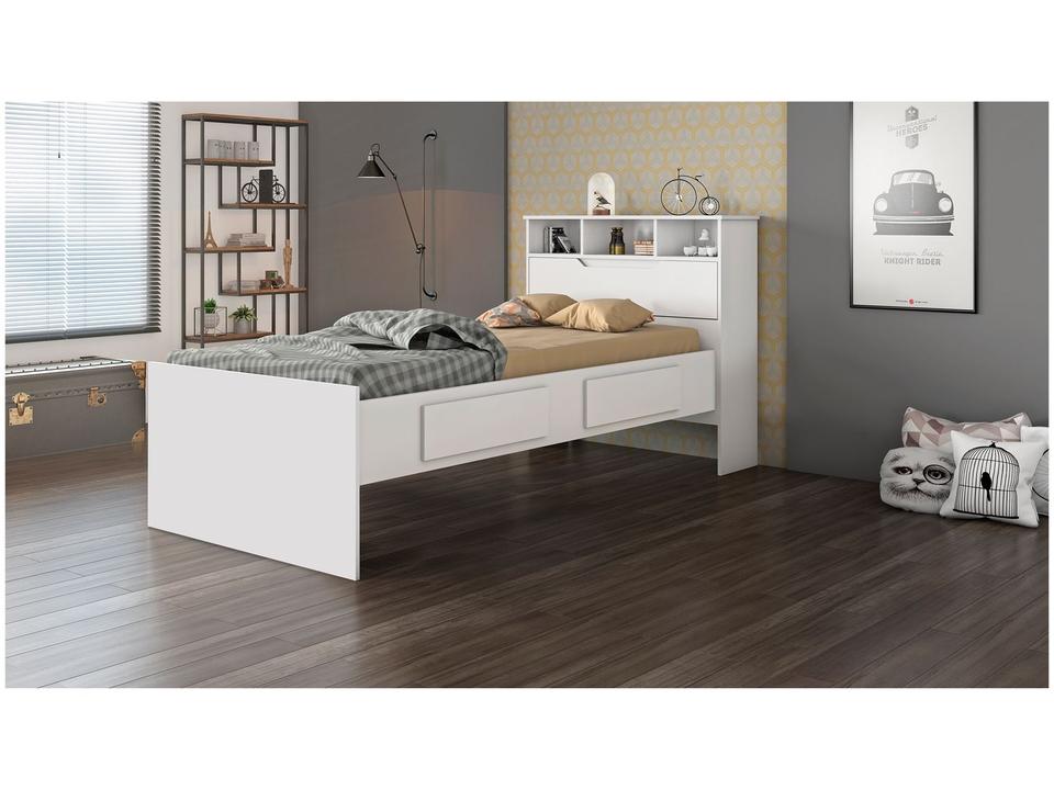 Cama Solteiro Baú 2 Gavetas Conquista Móveis Ravena - 1