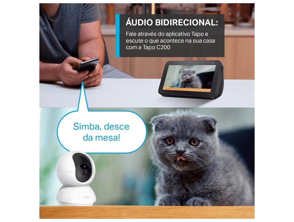 Câmera de Segurança Wi-Fi TP-Link Full HD Interna Tapo C200 - 4