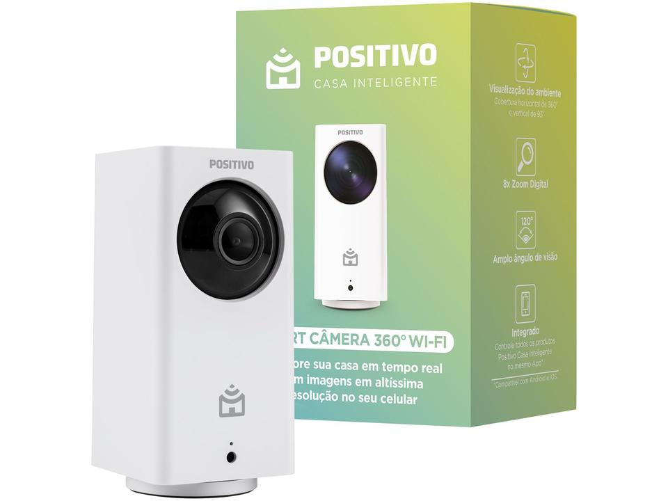 Câmera Inteligente 360 Wi-Fi Positivo Smart Home - 3901055 - 4