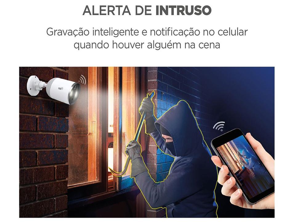 Câmera Inteligente Wi-Fi ELG Full HD Full Color SHCF602 - 5