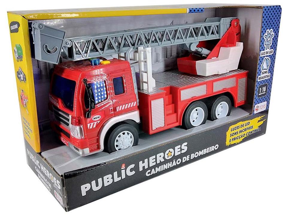 Caminhão de Bombeiro Public Heroes 6446 Fricção - 6
