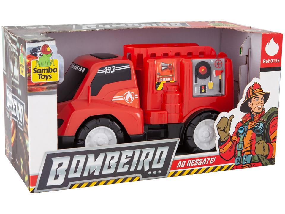 Caminhão de Bombeiro Roda Livre Samba Toys - 9