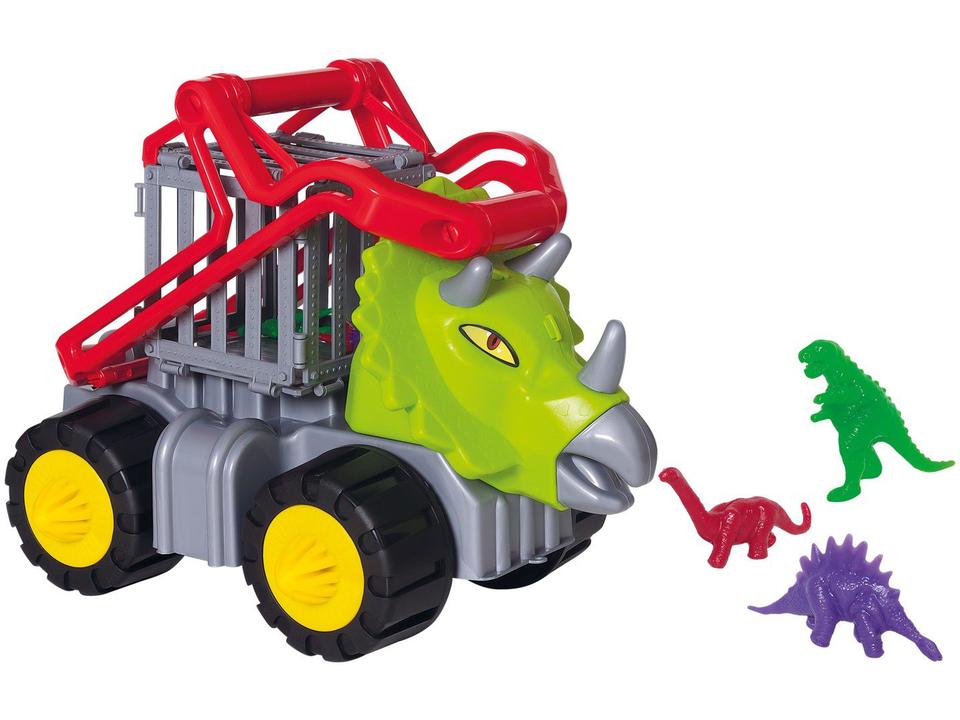 Caminhão de Brinquedo Dino Construction Jaula - Samba Toys com Acessórios
