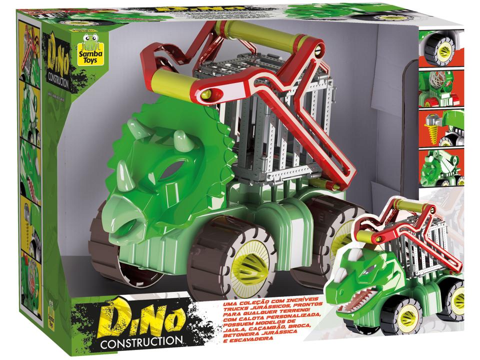 Caminhão de Brinquedo Dino Construction Jaula - Samba Toys com Acessórios - 9