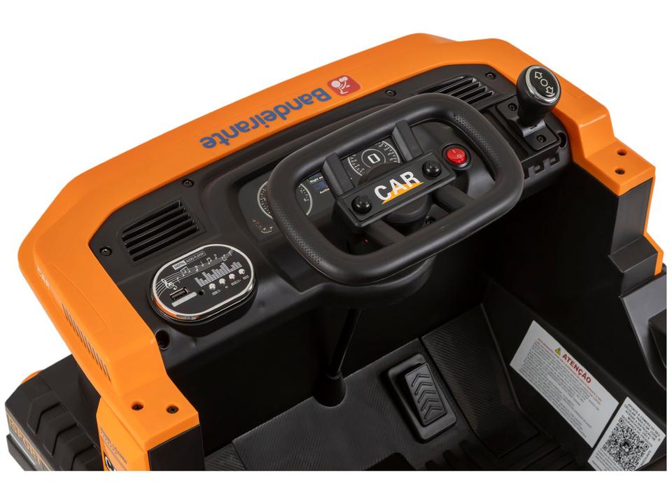 Caminhão Elétrico Preto e Laranja Bandeirante - 8