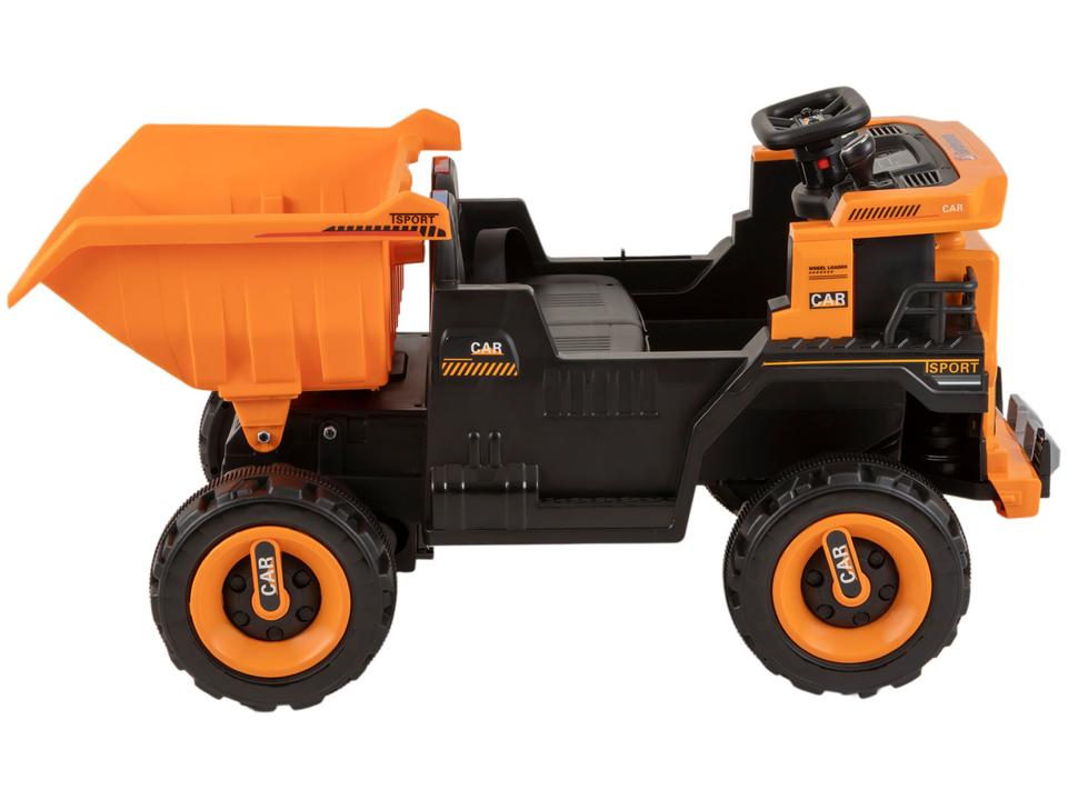 Caminhão Elétrico Preto e Laranja Bandeirante - 3