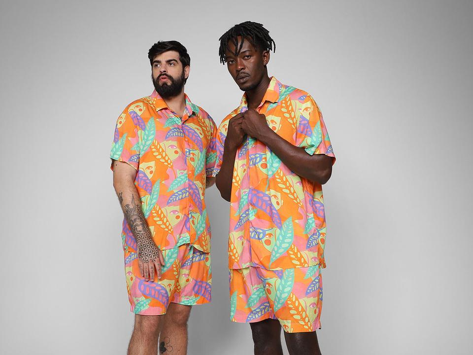 Camisa Vista Magalu x Flora Yumi Estampada - 3