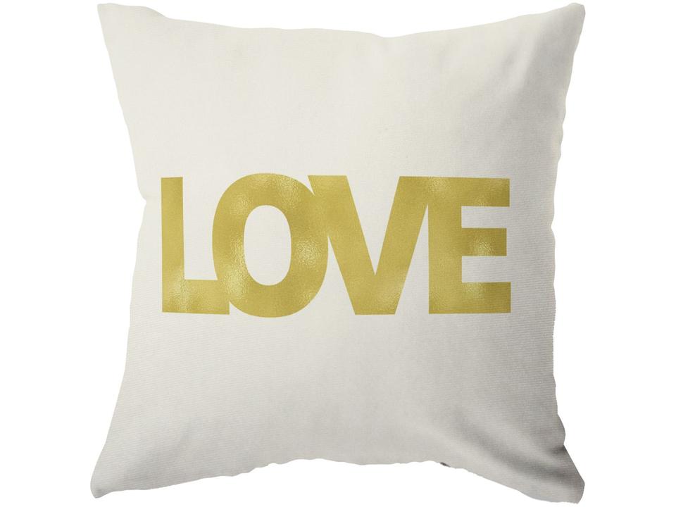 Capa de Almofada 42x42cm Design Up Living - White & Gold Love Geométrica Colorido 2 Peças - 4