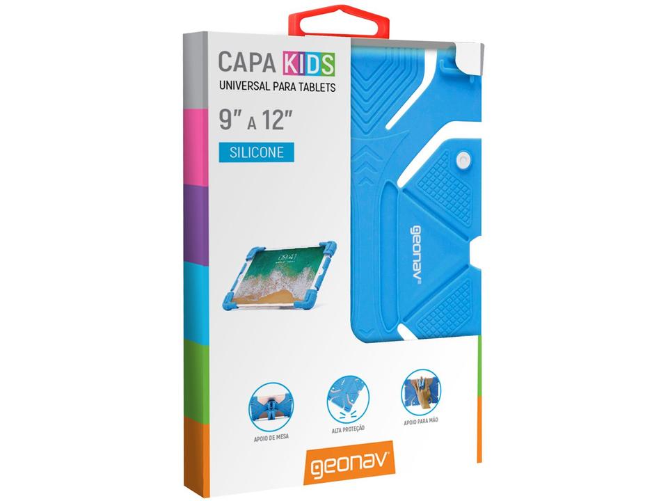 Capa para Tablet Universal 9” até 12” Azul - Kids - 5