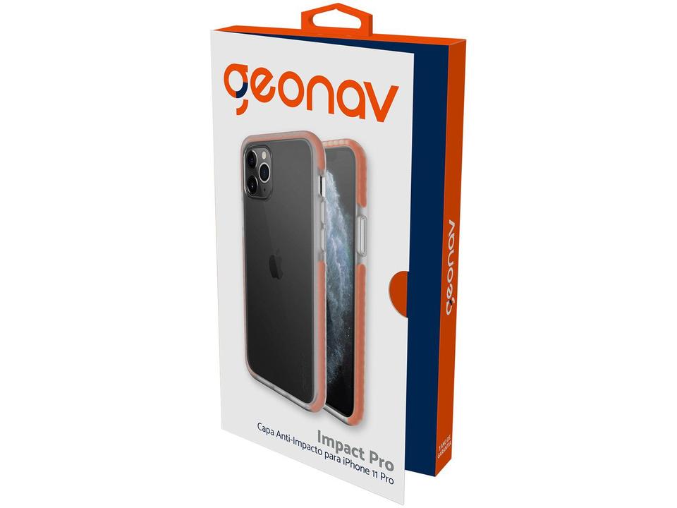 Capinha/Case Anti Impacto para Iphone 11 Pro - Laranja Geonav - 3