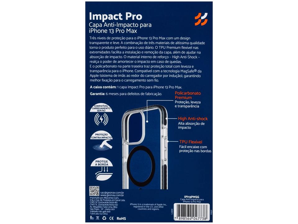 Capinha/Case Impact Pro Anti Impacto Iphone 13 Pro - 8