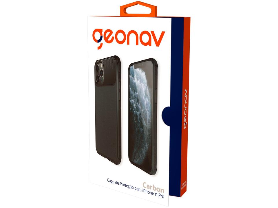 Capinha/Case para Iphone 11 Pro Carbon Preta - Geonav - 3