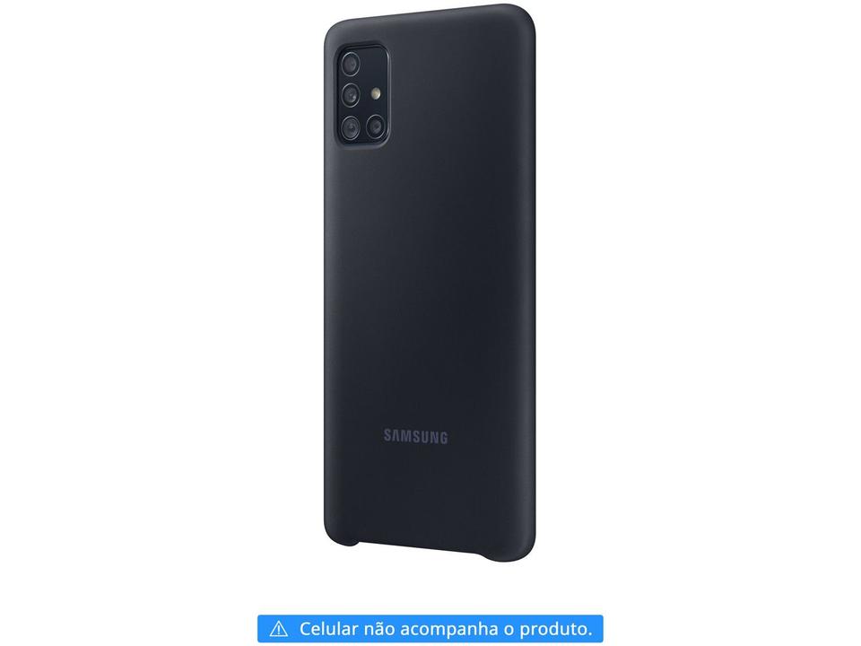 Capinha de Celular Silicone para A51 Samsung - Protetora Preta Original - 1