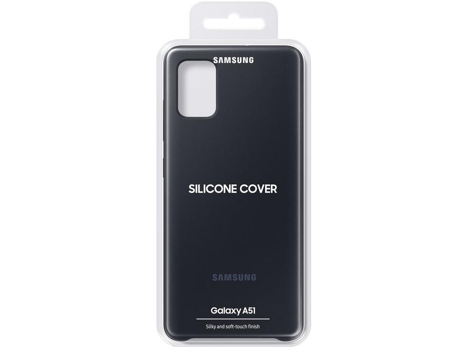 Capinha de Celular Silicone para A51 Samsung - Protetora Preta Original - 5