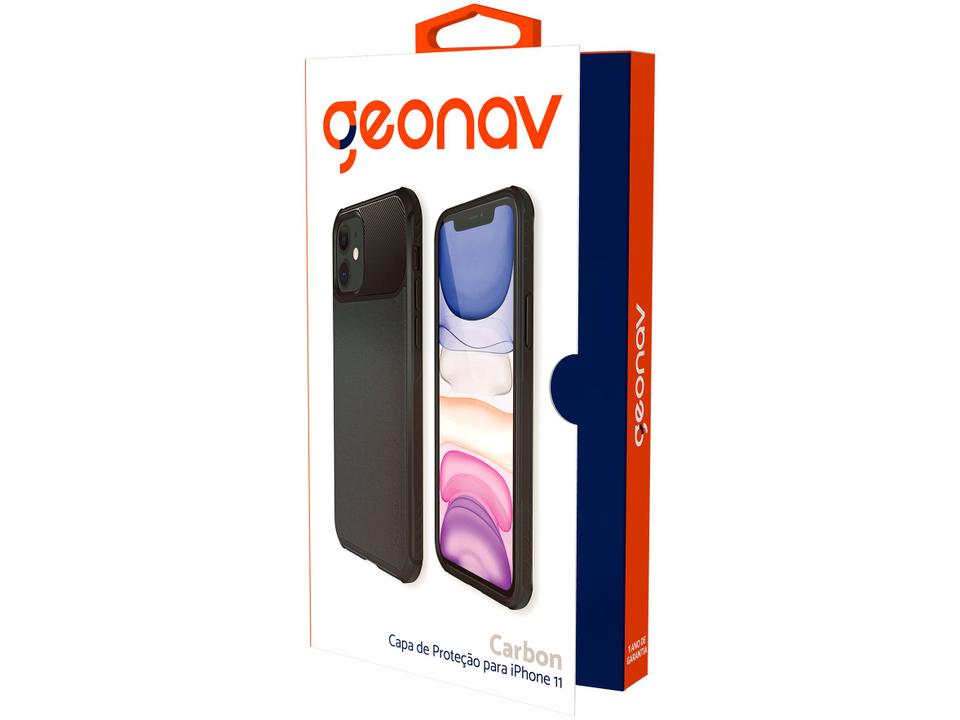 Capinha para Iphone 11 Geonav Carbon Preta - 3