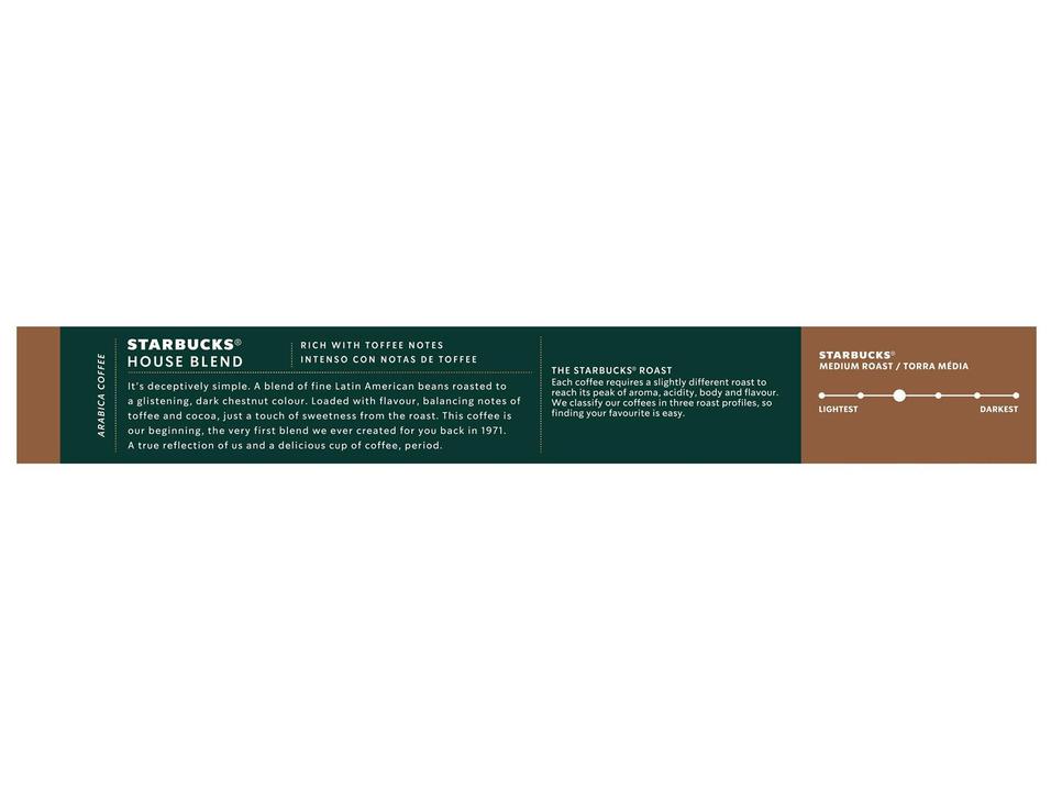 Cápsula de Café Clássico Nespresso Arábica House Blend Starbucks 1 Caixa com 10 Cápsulas - 2
