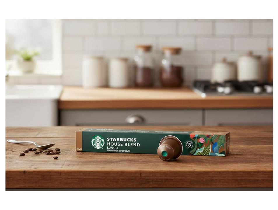 Cápsula de Café Clássico Nespresso Arábica House Blend Starbucks 1 Caixa com 10 Cápsulas - 1