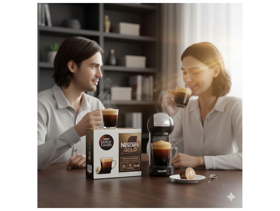 Cápsula de Café Clássico Nestlé Espresso Árabica Nescafé Gold Gusto 10 Cápsulas - 1