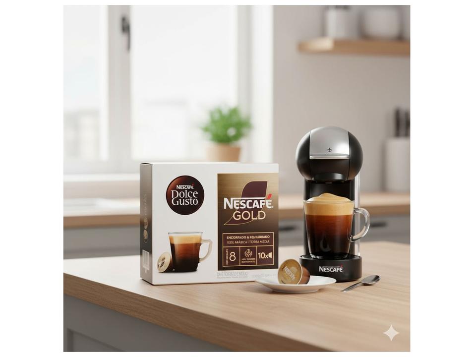 Cápsula de Café Clássico Nestlé Espresso Árabica Nescafé Gold Gusto 10 Cápsulas - 2