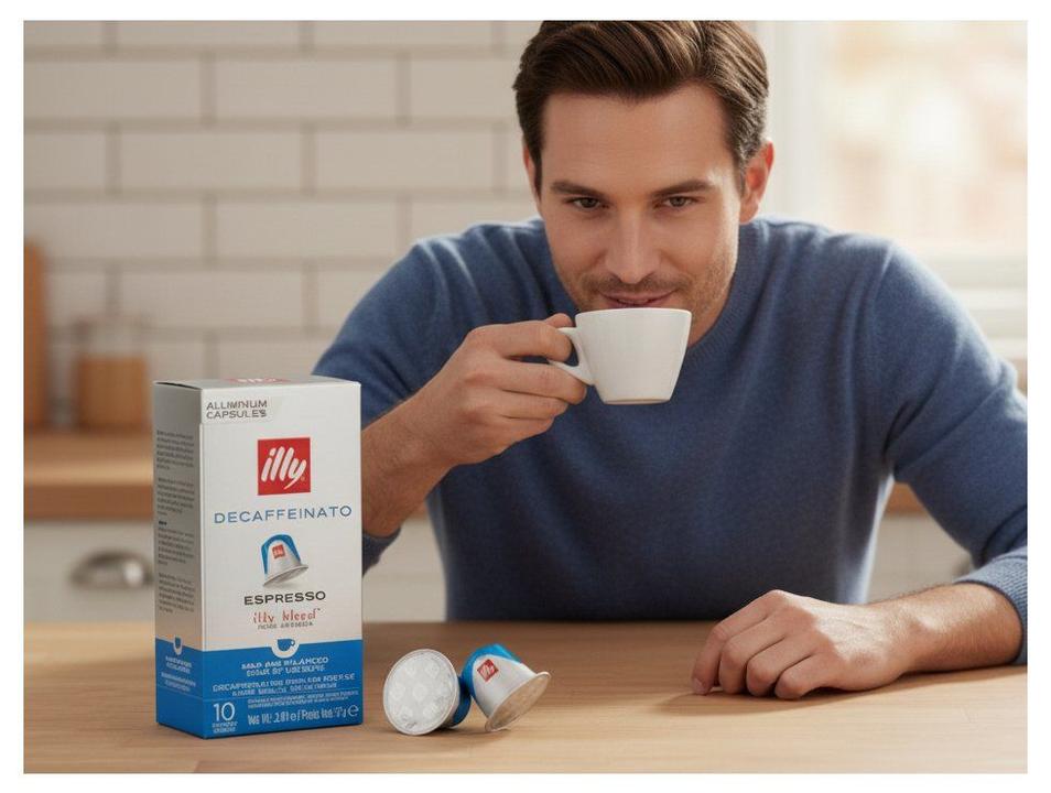 Cápsula de Café Descafeinado Illy 100% Arábica Caixa com 10 Cápsulas - 1