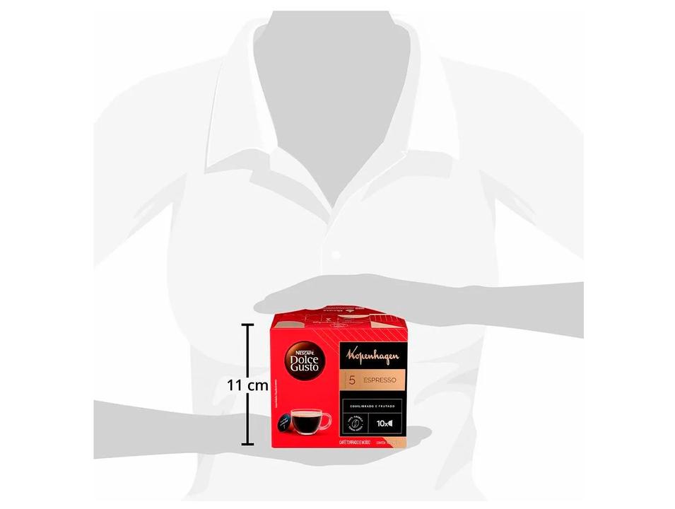 Cápsula de Café Espresso Nestlé 100% Árabica Nescafé Dolce Gusto Kopenhagen 10 Cápsulas - 4