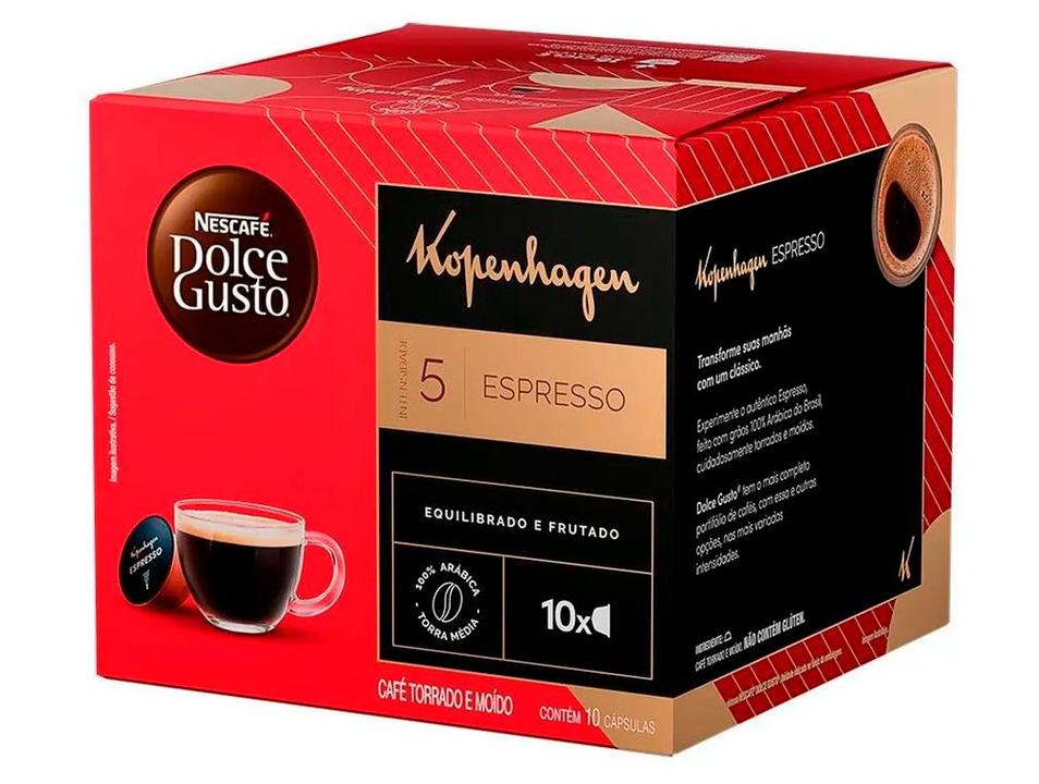 Cápsula de Café Espresso Nestlé 100% Árabica Nescafé Dolce Gusto Kopenhagen 10 Cápsulas - 2
