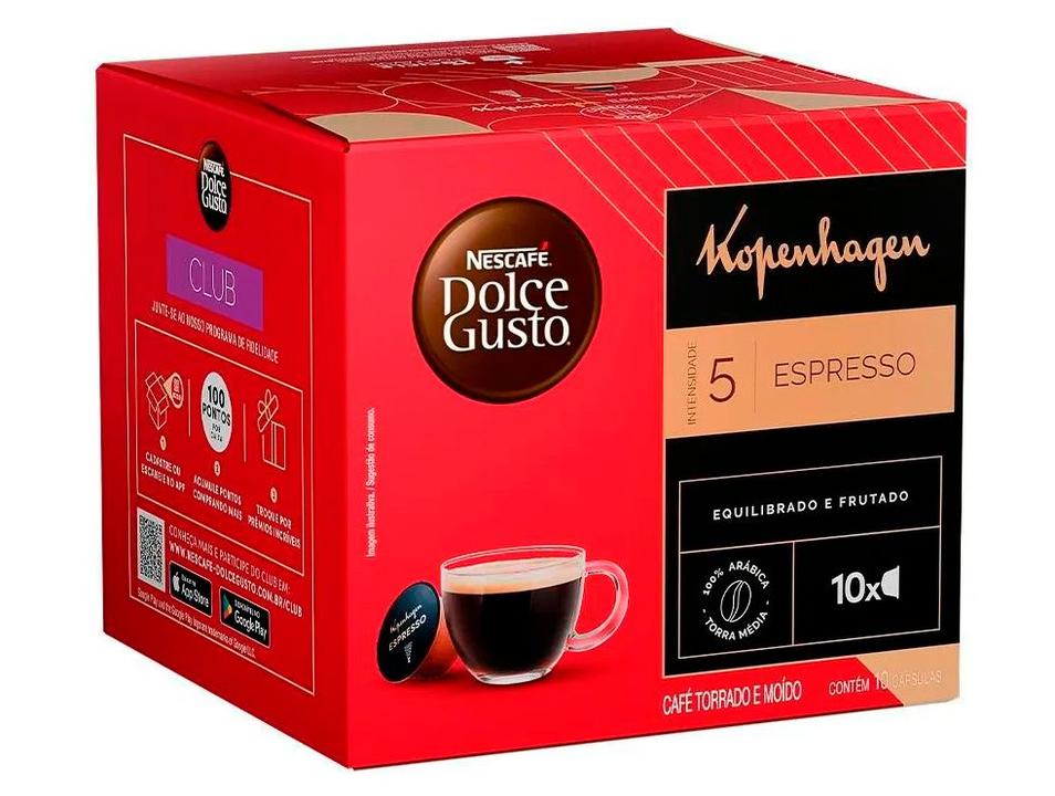 Cápsula de Café Espresso Nestlé 100% Árabica Nescafé Dolce Gusto Kopenhagen 10 Cápsulas - 3