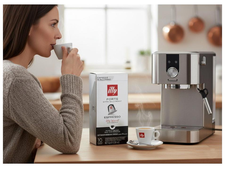 Cápsula de Café Forte Illy 100% Arábica Caixa com 10 Cápsulas - 1