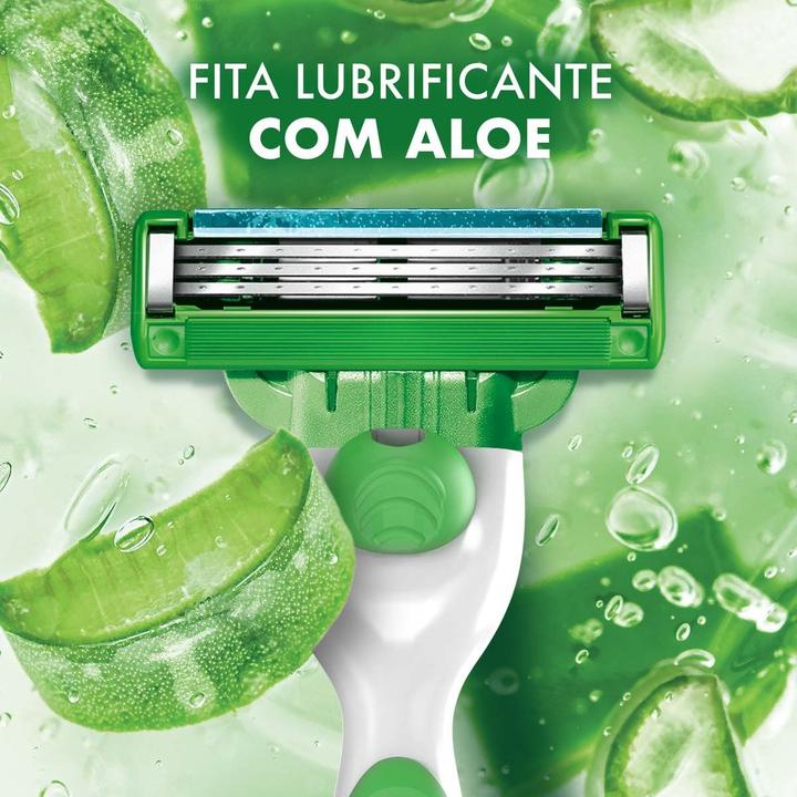 Carga para Aparelho de Barbear Gillette Mach3 Sensitive com Aloe 8 Unidades - 3