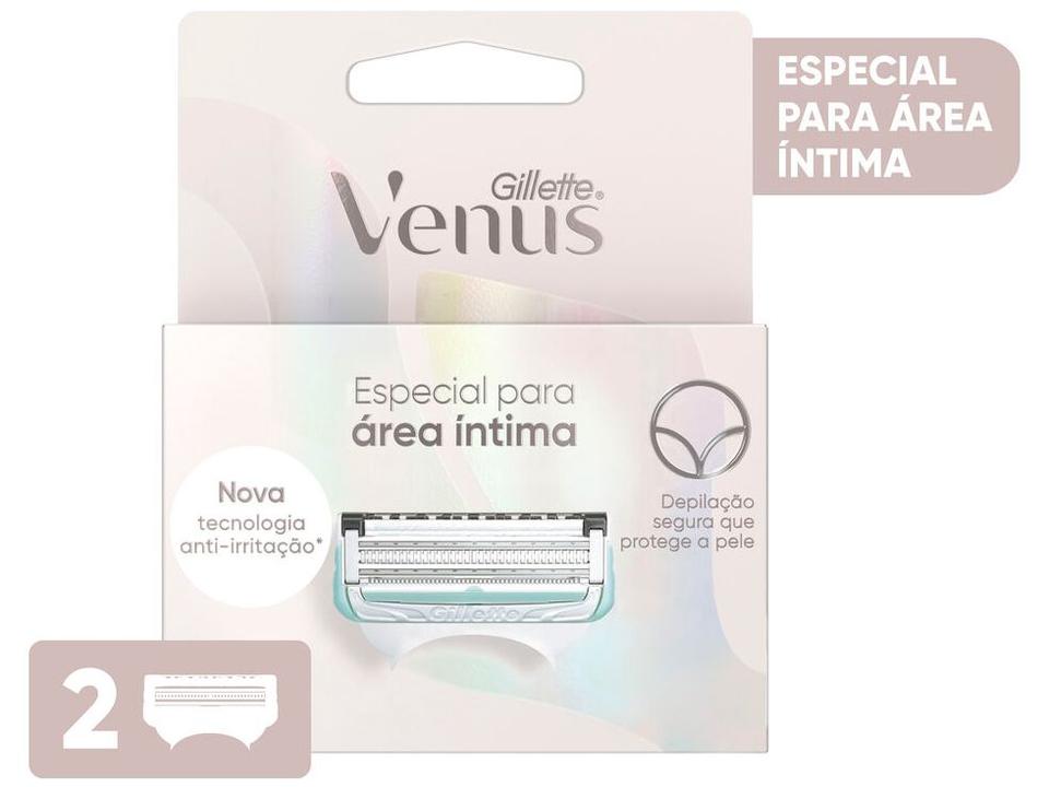 Carga para Aparelho de Depilação Feminino - Gillette Venus Íntima 2 Unidades - 1