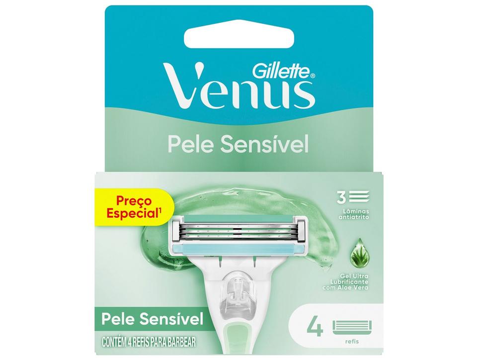 Carga para Aparelho de Depilação Gillette Venus Pele Sensível 4 Unidades - 7