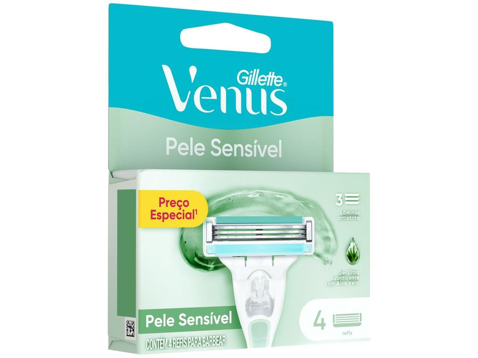 Carga para Aparelho de Depilação Gillette Venus Pele Sensível 4 Unidades - 8
