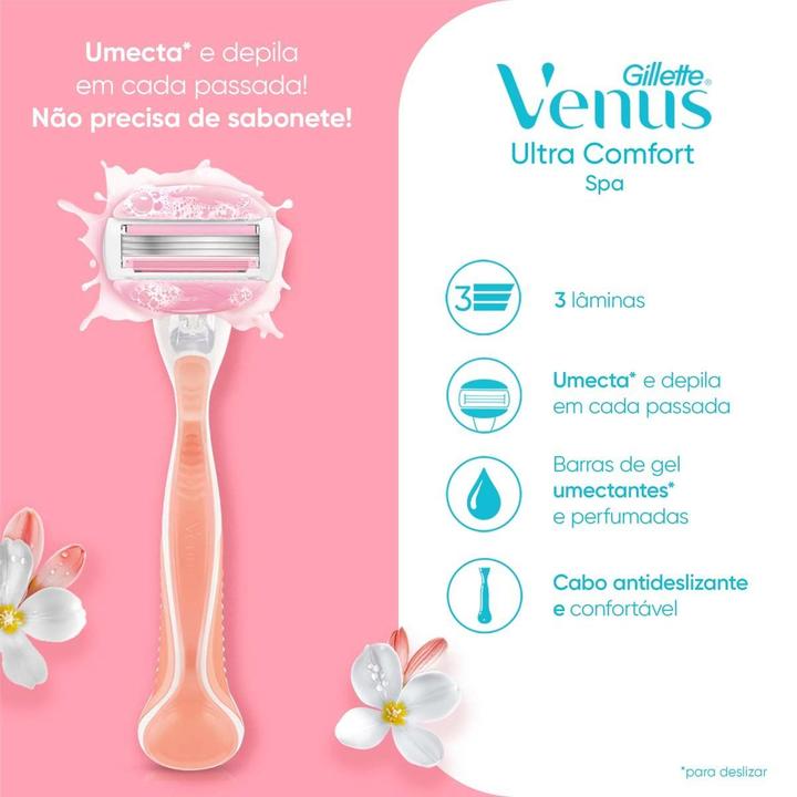 Carga para Aparelho de Depilação Gillette Venus Ultra Comfort Spa 4 Unidades - 1