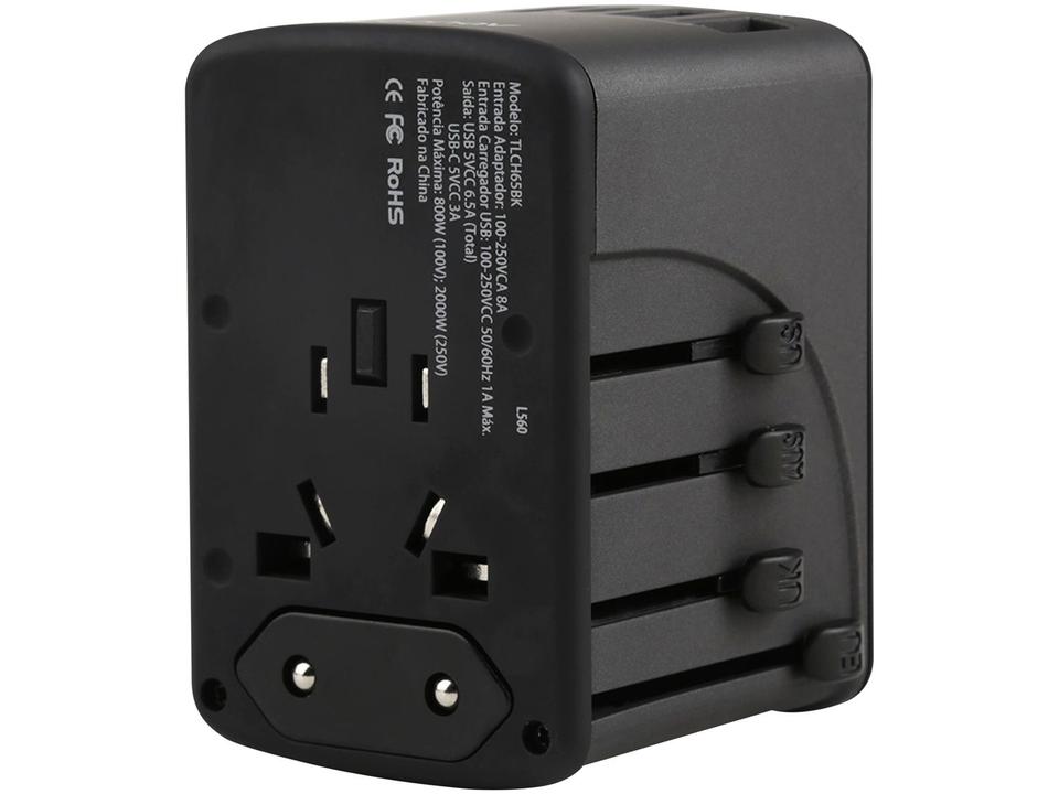Carregador de Tomada 4 Entradas USB e 1 USB-C - 1