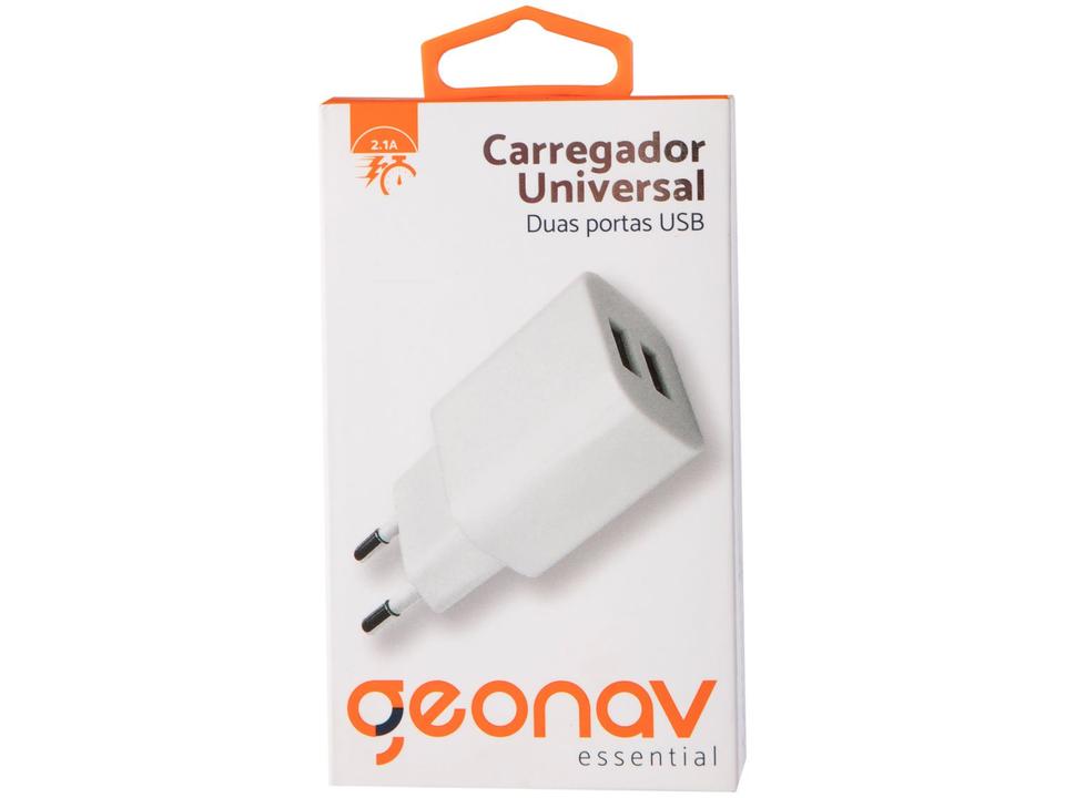 Carregador de Tomada Universal 2 Entradas USB Geonav Essential - 5