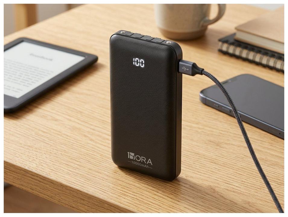 Carregador Portátil/Power Bank 1Hora GAR148-28-1 por Indução 10.000mAh - 1